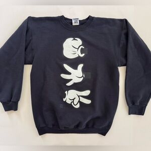 Black Booger Kids Rock Paper Scissors Graphic Crewneck Sweatshirt (Men’s)